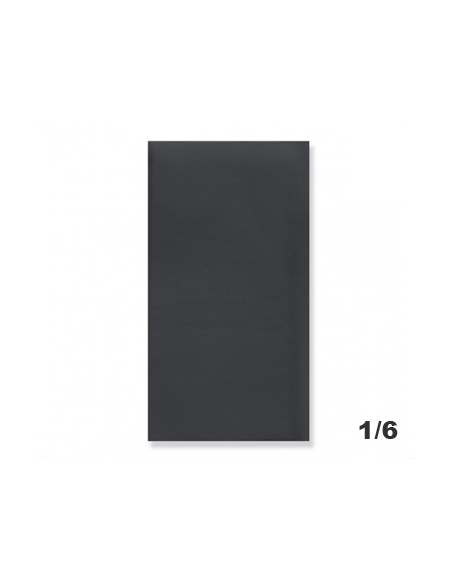 Servilletas - PP - 30x40 - 1/6 - NEGRAS - 100 Hojas ( CAJA DE 24 PAQUETES )