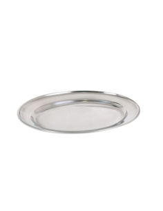 Fuente Acero - Inox - Oval - 25 CM - ( UNIDAD )