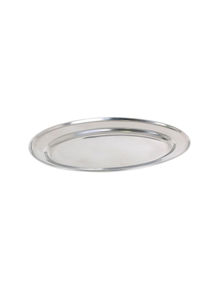 Fuente Acero - Inox - Oval - 35 CM - ( UNIDAD )