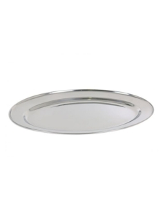 Fuente Acero - Inox - Oval - 40 CM - ( UNIDAD )