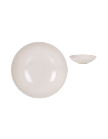 Plato Hondo - Melamina - IVORY - 21 cm ( UNIDAD )