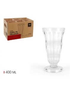 Copas Plastico - PS - Helado - 400 ml - ( CAJA DE 24 )