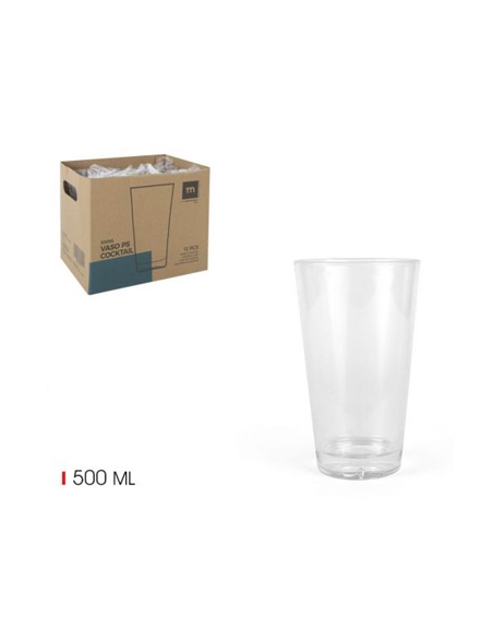 Vasos Plastico - PS - Cocktail - 500 ml - ( PACK DE 6 )