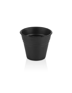 Mino Cubo - Melamina - Negra - Ø 110 x 93 mm - 0,4 Lt - ( Unidad )