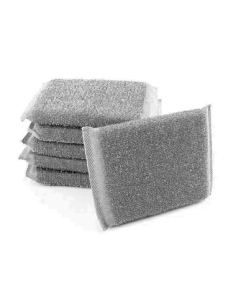 Esponja - Estropajo - Acero - Inox - 14x10x1,6 Cm - ( PACK DE 6 )