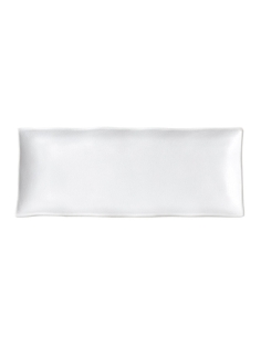 Fuente rectangular - Melamina - WHITE - Blanca - 19.5x9.5x2.1cm - ( UNIDAD )