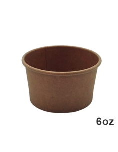 Tarrinas Helado - Kraft - 180 Ml - Ø85 mm - 6 oz - ( TIRA DE 50 )