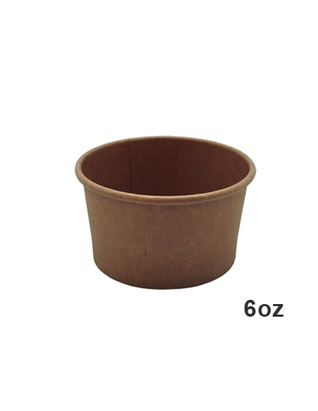 Tarrinas Helado - Kraft - 180 Ml - Ø85 mm - 6 oz - ( TIRA DE 50 )