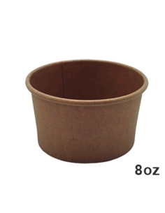 Tarrinas Helado - Kraft - 240 Ml - Ø95 mm - 8 oz - ( TIRA DE 50 )