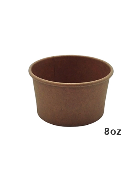 Tarrinas Helado - Kraft - 240 Ml - Ø95 mm - 8 oz - ( TIRA DE 50 )