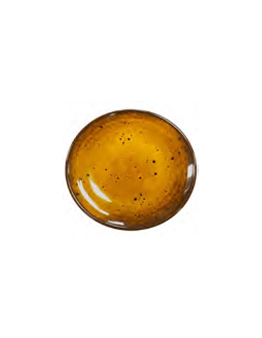 Plato Melamina - Redondo - TERRACOTA AMBAR - Ø 17,8X2,1CM - ( UNIDAD )