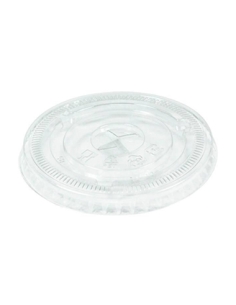Tapas PET - Ø98 mm - Planas - Cruz  - ( TIRA DE 100 )