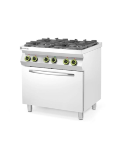 Cocina a Gas de 4 quemadores con horno - 800x722x900 mm - HENDI - ( UNIDAD )