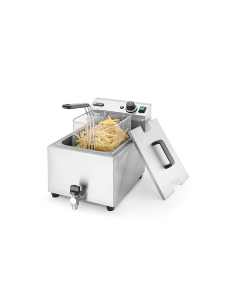 Freidora con grifo - HENDI - 8 litros - 3500W - 305x515x354 mm - ( UNIDAD )