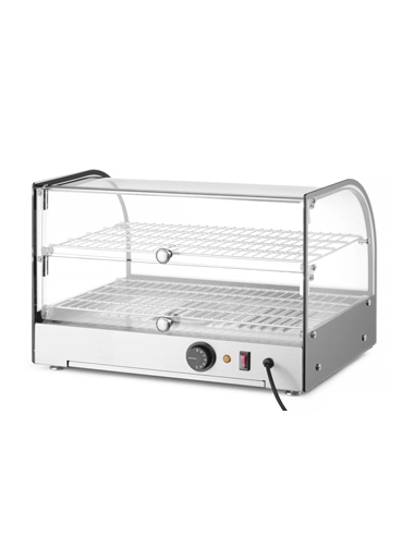 Vitrina expositora - HENDI - Caliente -  2 Niveles - 554x376x376 mm - ( UNIDAD )