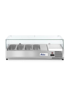Vitrina expositora - HENDI - refrigerada - 4 x GN1/3 - 1208x400x456 mm - ( UNIDAD )