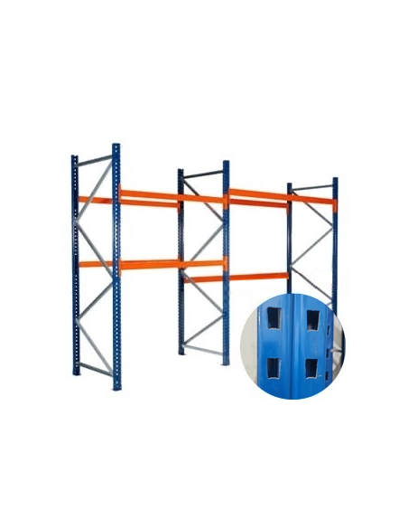 Estanteria - 6 Patas 3,5m - 7 Largueros 2,75m - Fondo 1m