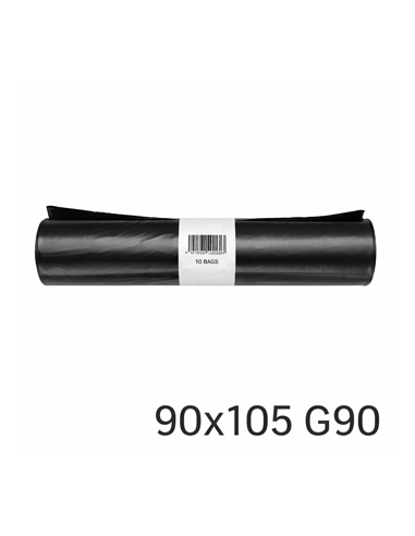 Bolsas Basura 90x105 - G90 - Negras - ( ROLLO DE 10 BOLSAS )