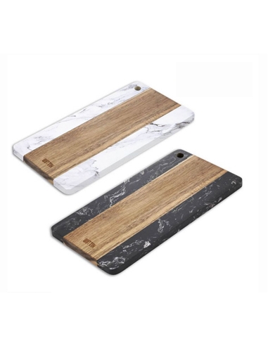 Tabla Cortar - Acacia / Marmol - 15x30 cm - ( UNIDAD )