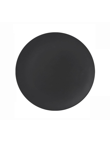 Plato Melamina - Llano - Negro - Mate - 25cm - ( UNIDAD )