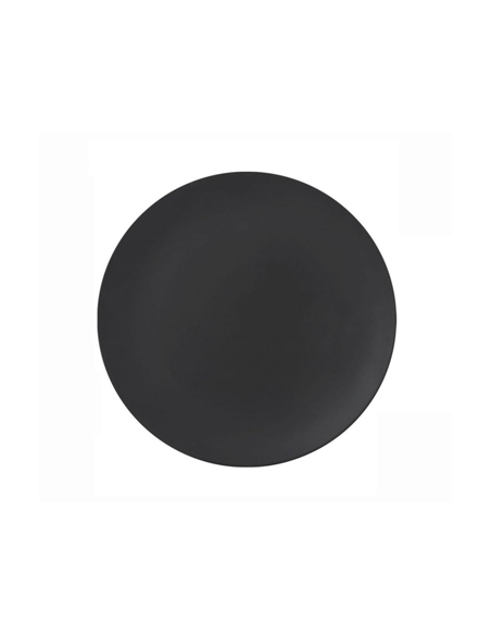Plato Melamina - Llano - Negro - Mate - 25cm - ( UNIDAD )
