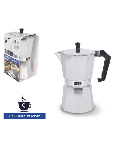 Cafetera - Aluminio - QUTTIN - Classic - 9 Servicios - ( UNIDAD )