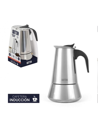 Cafetera - Aluminio - QUTTIN - Induccion - 6 Servicios - ( UNIDAD )