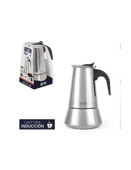 Cafetera - Aluminio - QUTTIN - Induccion - 6 Servicios - ( UNIDAD )