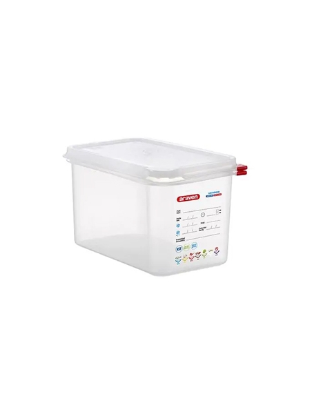 Envase Plastico - GASTRONORM AR - GN 1/4 - 162x265 mm - H150 - 4,3 LT - ( UNIDAD )