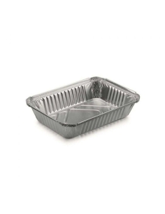 Tarrinas - Aluminio -  900 cc - Rectangular - 177x114x38 mm - ( CAJA DE 8 TIRAS DE 100 )