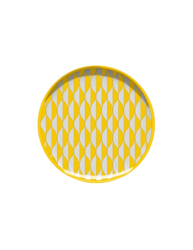 Plato Llano - PORVASAL - BAHIA FOLIA - Amarillo - 21 Cm - ( UNIDAD )