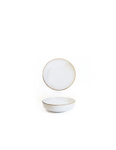 Plato Hondo Porcena - LYRA - 18cm - ( UNIDAD )