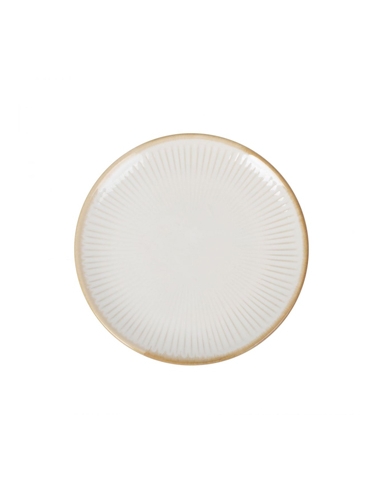 Plato Postre Ceramica - MILKYCREAM - 21,7cm - ( UNIDAD )