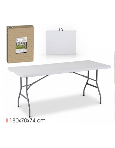 Mesa Plastica - Plegable - MOBLEKIT - 180x70x74cm - ( UNIDAD )