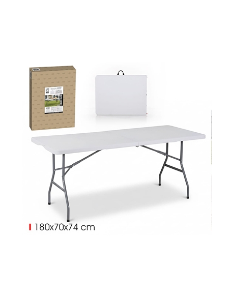 Mesa Plastica - Plegable - MOBLEKIT - 180x70x74cm - ( UNIDAD )