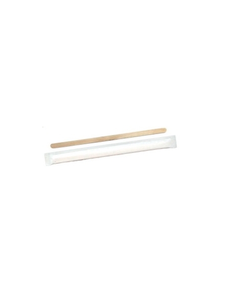 Agitador Madera - Funda Papel - 11 cm - ( CAJA DE 1000 )