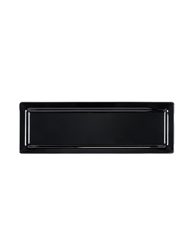 Fuente Melamina - Rectangular - Negro - Brillo - 53x18x3cm - ( UNIDAD )