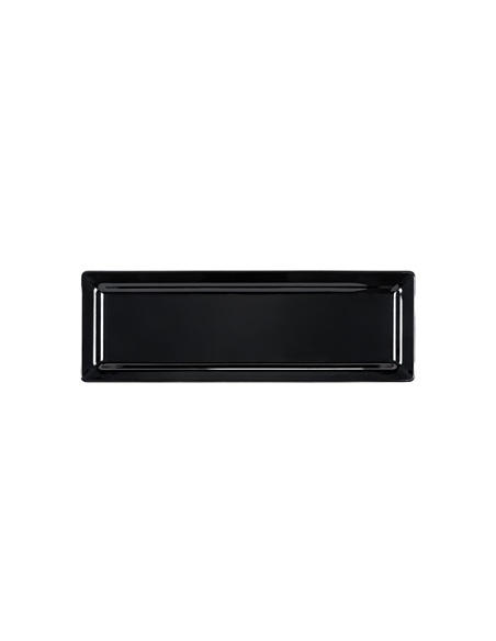 Fuente Melamina - Rectangular - Negro - Brillo - 53x18x3cm - ( UNIDAD )