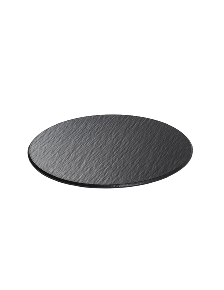 Plato pizza 30 - Negro Mate - Ø30 x1,2cm - Melamina ( UNIDAD )