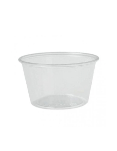 Salsera - PET - Transparente - 118 ML - 4OZ  - ( TIRA DE 100 )