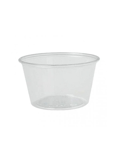 Salsera - PET - Transparente - 118 ML - 4OZ  - ( TIRA DE 100 )