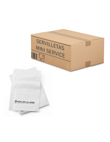 Servilletas - Miniservice Sulfito - 17x17 - ( CAJA DE 140x65 )
