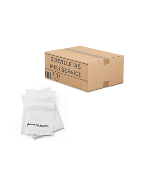 Servilletas - Miniservice Sulfito - 17x17 - ( CAJA DE 140x65 )