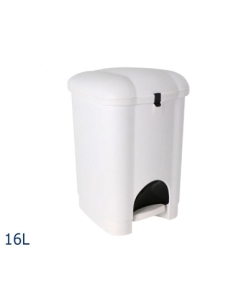 Cubo Basura Pedal - 16 LT - Carolina Blanco - ( UNIDAD )