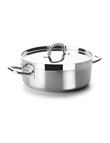 Cacerola con tapa - ACERO - LACOR - Chef-Luxe - 40 x 15,5 CM - ( UNIDAD )