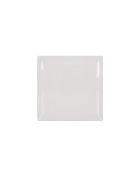 Plato Llano - IVORY - Brillo - 21x21 Cm - ( UNIDAD )