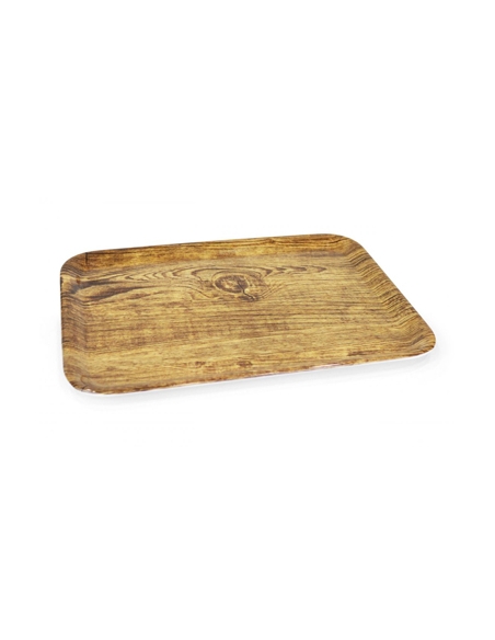 Bandeja Melamina - 42X31CM - Wood - Brillo - ( UNIDAD )