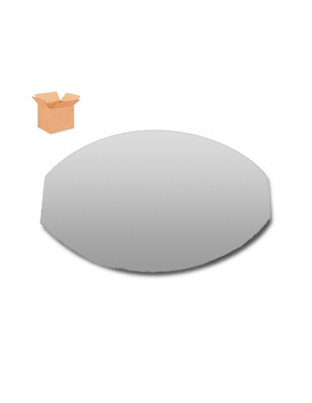 Tapas Tarrinas Aluminio - Ovaladas - 2500 CC - ( CAJA DE 6 PAQUETES DE 100 )