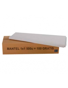 >> Caja de 500 + 100 Manteles 1x1 - THREE - Blanco Enate