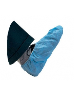 Cubre zapato azul 41 cm 100 u.